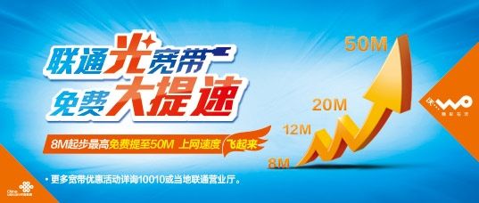 高新区2020年联通宽带资费