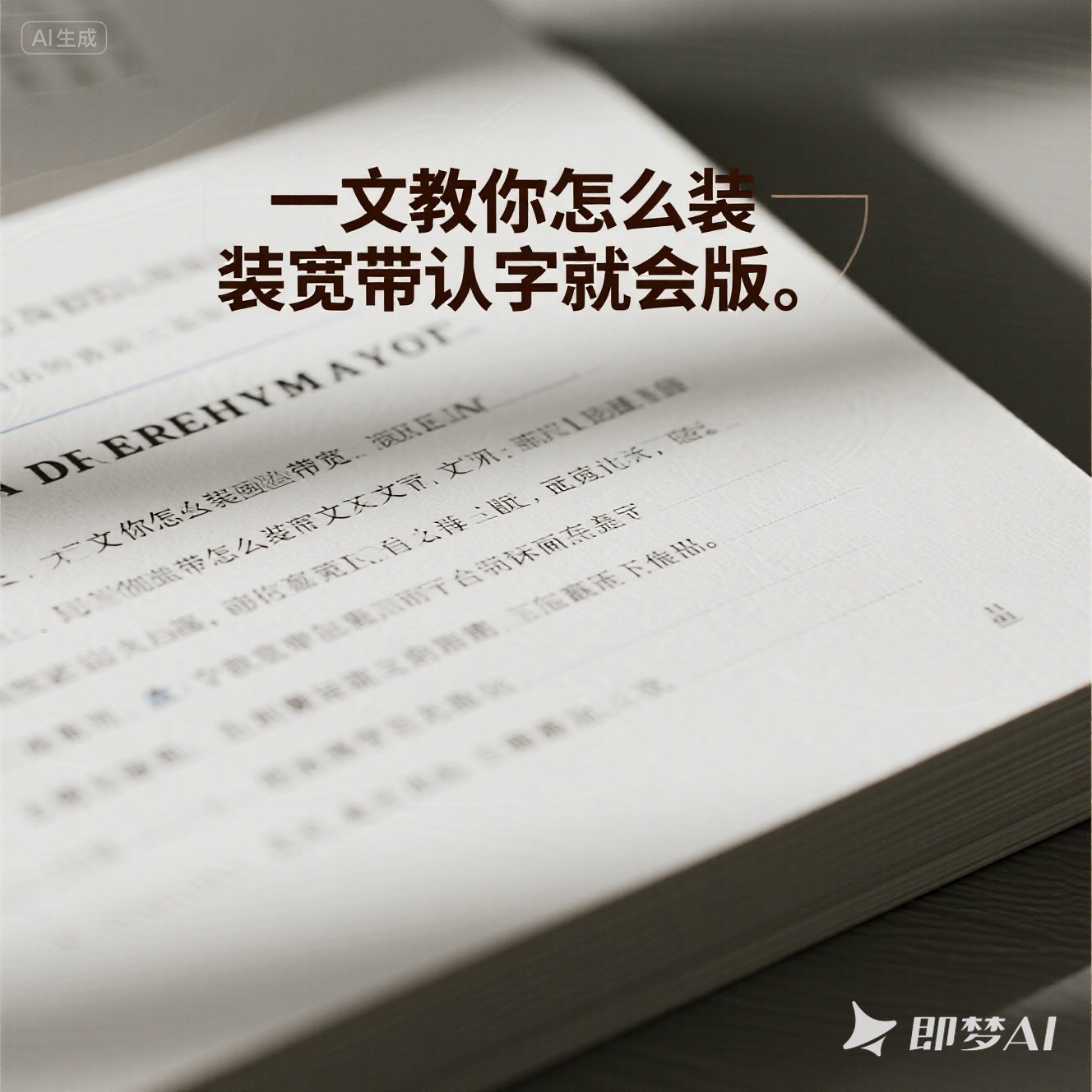高新区一文教你怎么装宽带