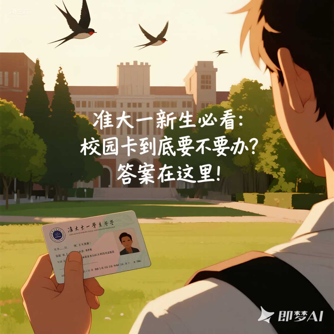 高新区准大一新生必看：校园卡到底要不要办？答案在这里！