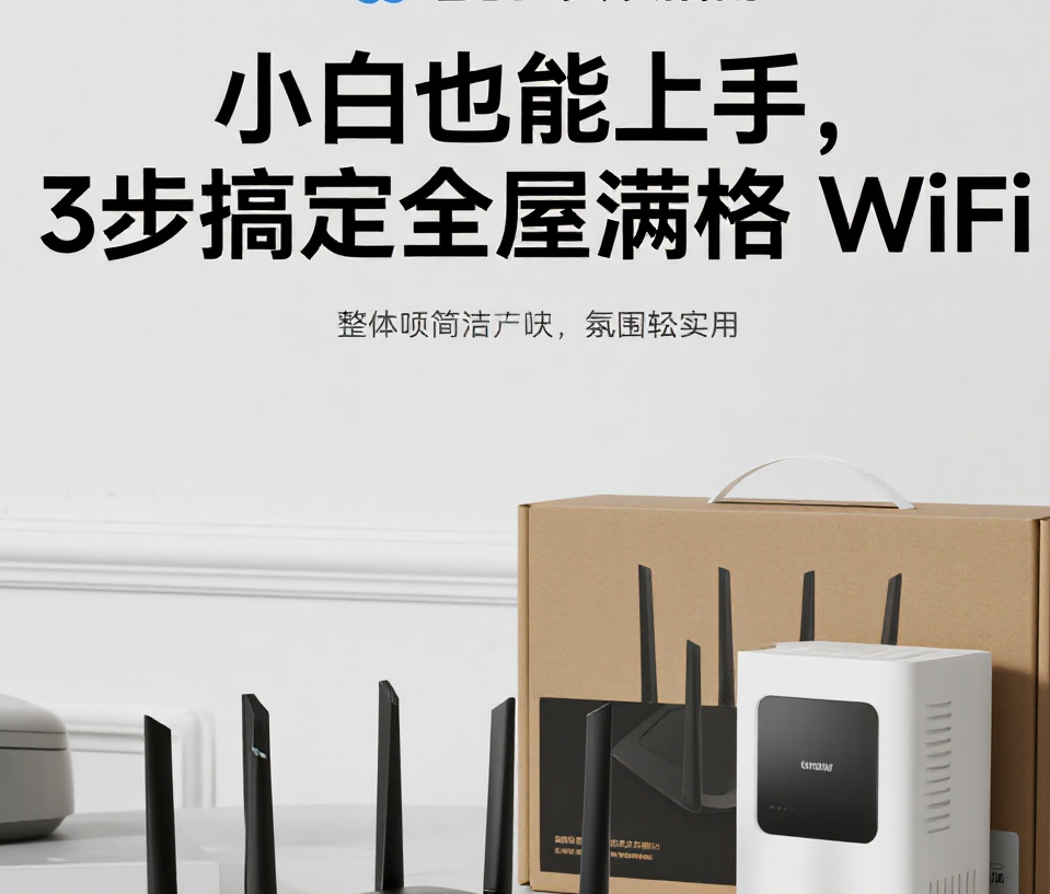 高新区分布式路由器安装指南：小白也能上手，3 步搞定全屋满格 WiFi