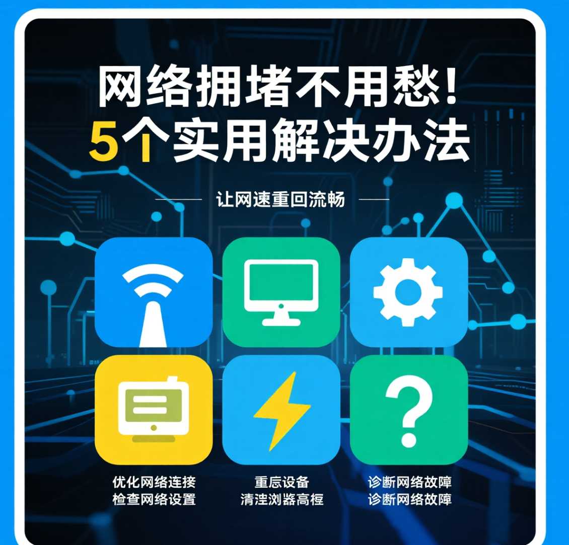 高新区在郑州网络拥堵不用愁！5 个实用解决办法，让网速重回流畅。