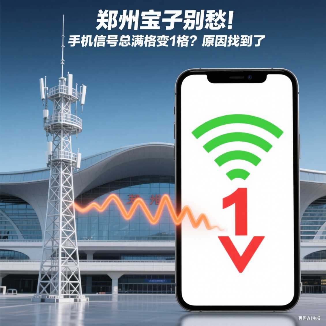 高新区宝子别愁！手机信号总满格变 1 格？原因找到了